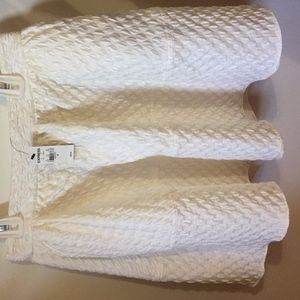 White Flowy Short Skirt